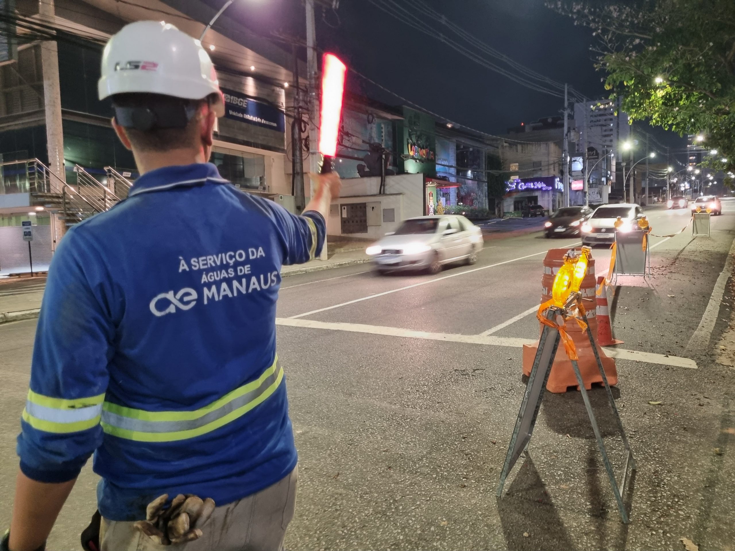 Trata Bem Manaus: Obras avançam no Centro de Manaus no período noturno