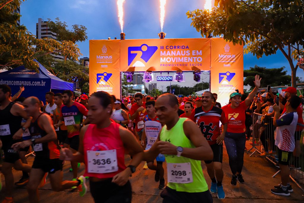 Corrida de rua da Semsa movimenta Ponta Negra com público de mais de 6 mil pessoas