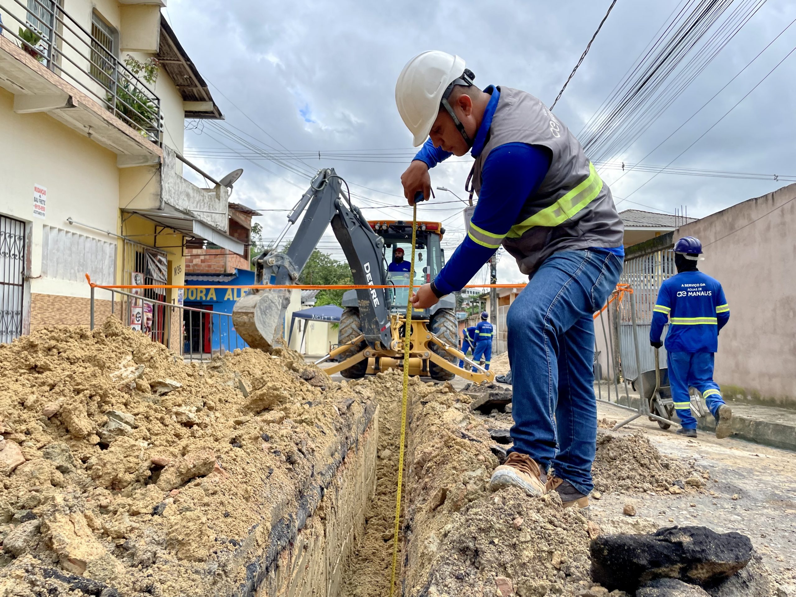 Sistema de esgotamento sanitário chega na Comunidade Vale do Sinai, zona Norte de Manaus