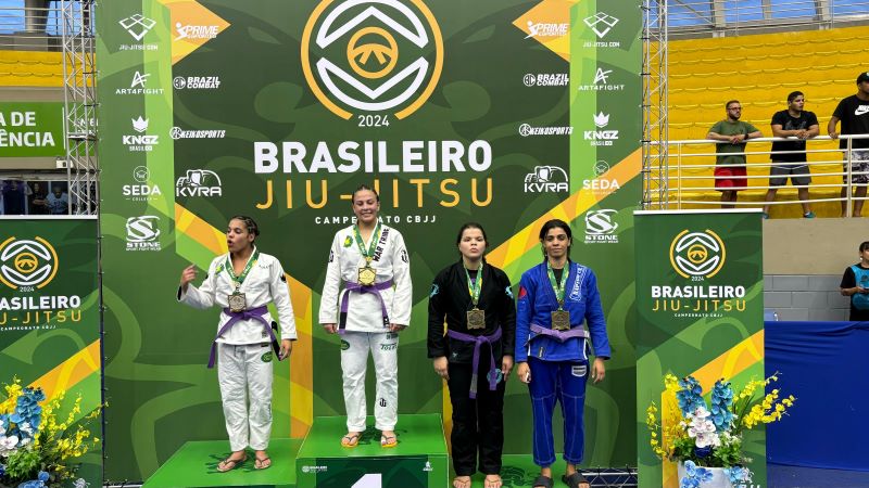 Atletas do ‘Manaus Olímpica’ totalizam oito medalhas no Brasileiro de Jiu-Jítsu, em São Paulo