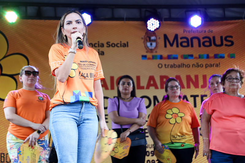 Prefeitura de Manaus abre a campanha “Maio Laranja”, no Centro da cidade