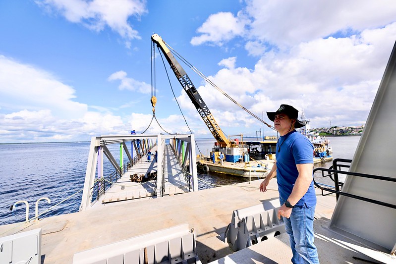 Prefeitura leva atracadouro principal e terceira ponte do píer turístico para o mirante Lúcia Almeida