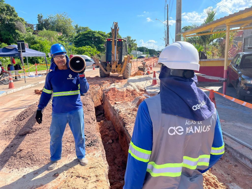 Bairro São Geraldo recebe obras de construção de rede de esgoto que irá beneficiar mais de duas mil pessoas