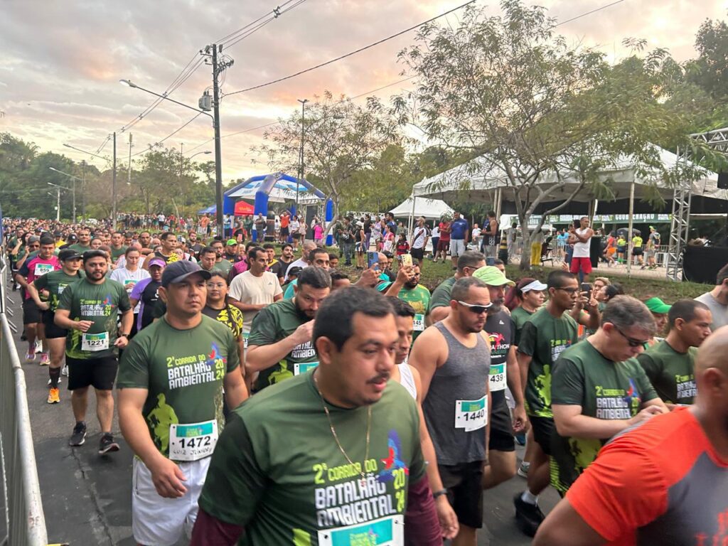 Com mais de 3 mil participantes, PMAM realiza a 2ª edição da Corrida do Batalhão de Policiamento Ambiental