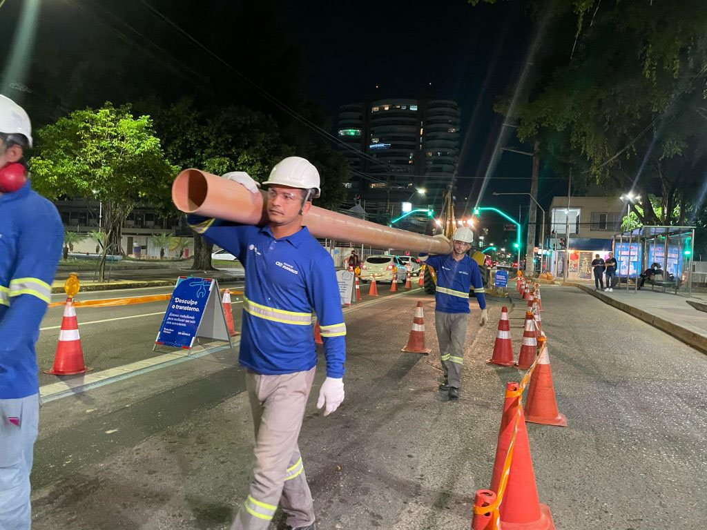 Avenida Mario Ypiranga recebe implantação de rede de esgoto a partir desta quarta-feira (31)